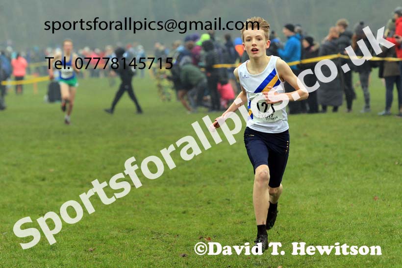 Boys Under-13s 2023 Northern Cross Country Champs., Witton Park, Blackburn. Photo: David T. Hewitson/Sports for All Pics